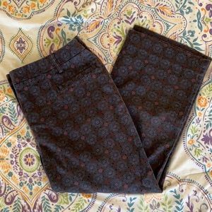 Harold’s • Brown Mandala Cropped Pants